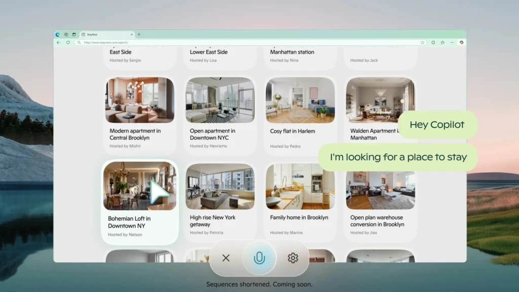 Microsoft Edge con VISION