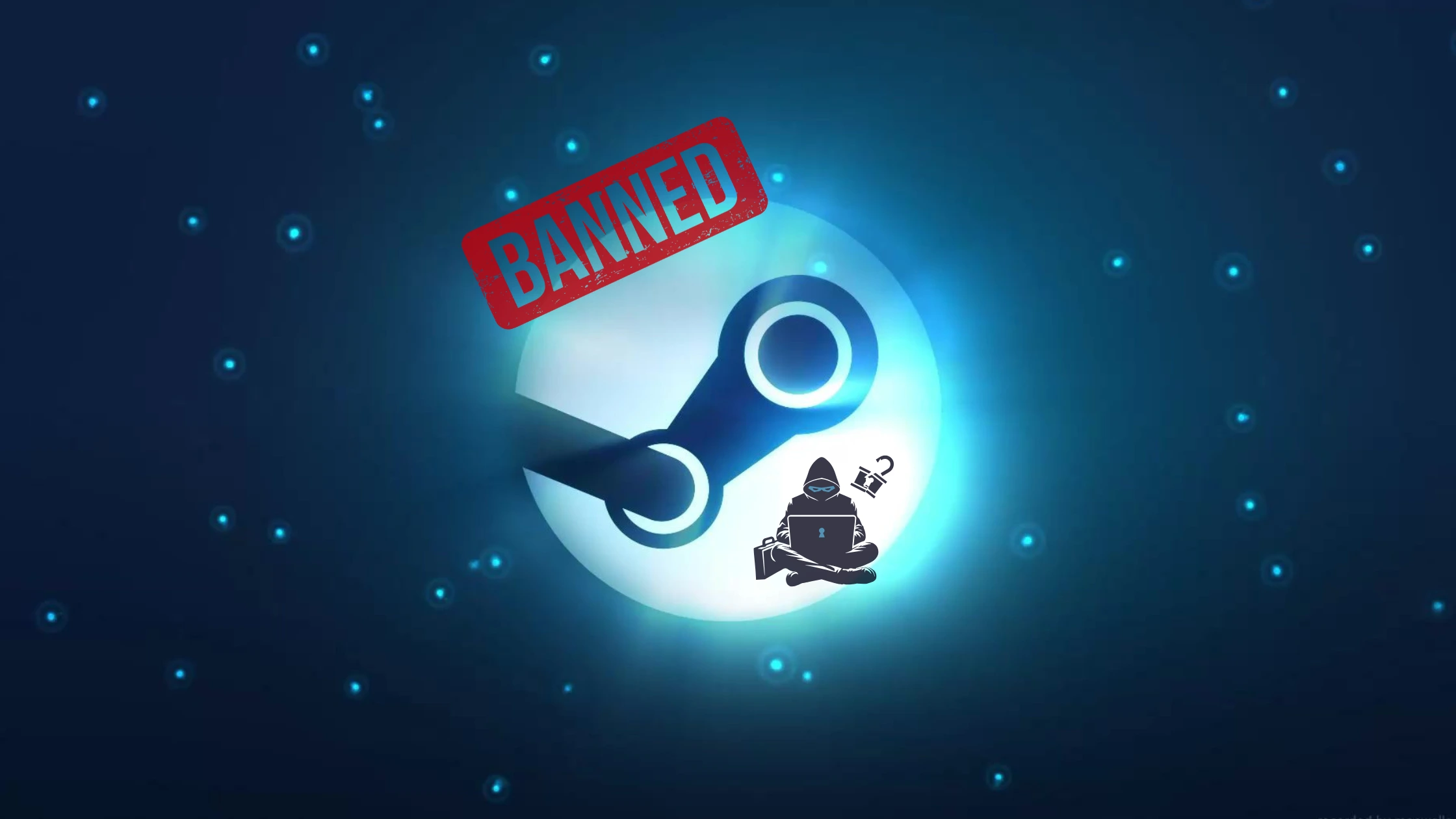 a logo with a person sitting on a white circle