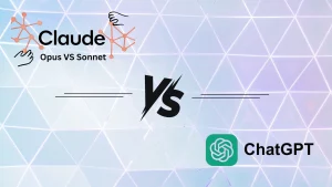 a screenshot of a screen say "Chat GPT vs CLAUDE AI"